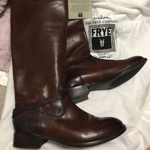 FRYE Lindsey Plate Riding Boots size 9